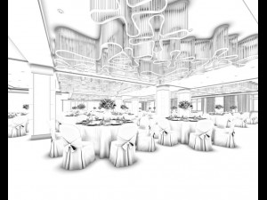 restaurant teahouse cafe drinks clubhouse 231 3D Model