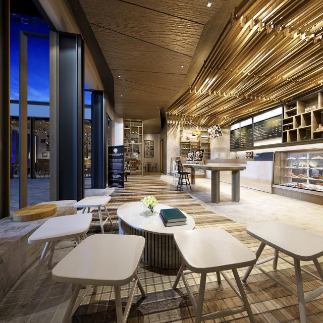 restaurant teahouse cafe drinks clubhouse 232 3D 模型 .c4d .max .obj .3ds .fbx .stl .blend 