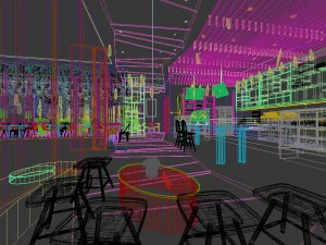restaurant teahouse cafe drinks clubhouse 232 3D Model