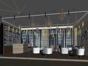 restaurant teahouse cafe drinks clubhouse 233 Modelo 3D