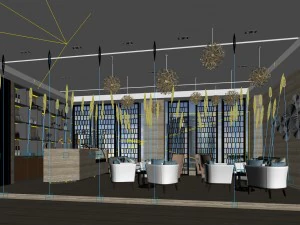 restaurant teahouse cafe drinks clubhouse 233 3D Model