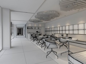 restaurant teahouse cafe drinks clubhouse 234 Model 3D