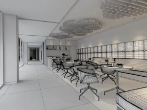 restaurant teahouse cafe drinks clubhouse 234 3D Model