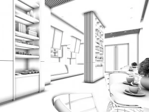 restaurant teahouse cafe drinks clubhouse 235 3D Model