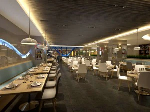 restoran kedai teh kafe minuman clubhouse 237 Model 3D