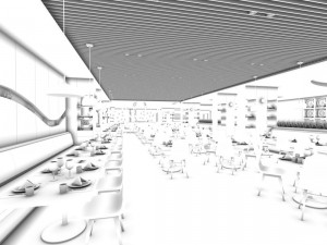 restaurant teahouse cafe drinks clubhouse 237 Model 3D