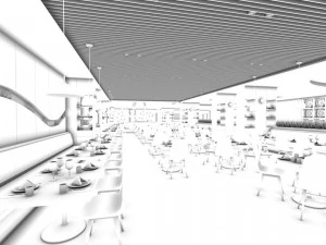 restaurant teahouse cafe drinks clubhouse 237 3D Model