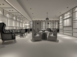 restaurant teahouse cafe drinks clubhouse 238 3D Model