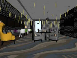 restaurant teahouse cafe drinks clubhouse 238 3D Model