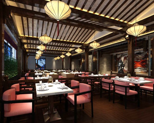 restaurant teahouse cafe drinks clubhouse 240 3D Модель .c4d .max .obj .3ds .fbx .stl .blend 