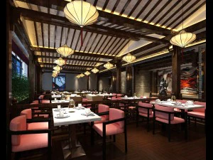 ресторан чайна кафе напої клуб 240 3D Модель