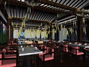 restaurant teahouse cafe drinks clubhouse 240 3D Model