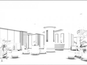 restaurant teahouse cafe drinks clubhouse 241 Modello 3D