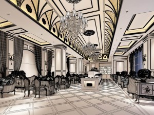 restaurant teahouse cafe drinks clubhouse 244 Modèle 3D