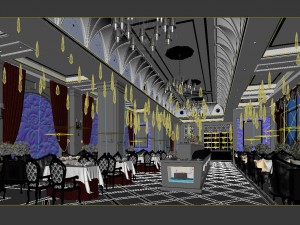 restaurant teahouse cafe drinks clubhouse 244 Modèle 3D