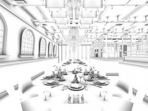 restaurant teahouse cafe drinks clubhouse 245 3Dモデル