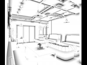 restaurant teahouse cafe drinks clubhouse 247 3D Model