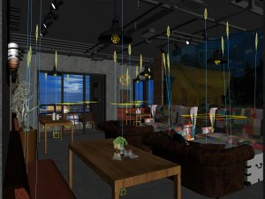 restaurant teahouse cafe drinks clubhouse 247 3D Model