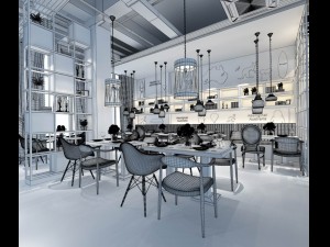 restaurant teahouse cafe drinks clubhouse 248 3Dモデル