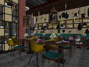 restaurant teahouse cafe drinks clubhouse 248 3Dモデル