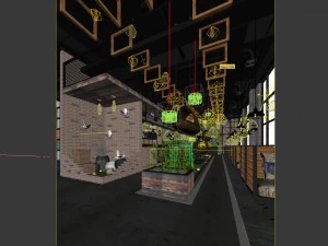 restaurant teahouse cafe drinks clubhouse 249 3D Model