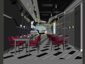 restaurant teahouse cafe drinks clubhouse 250 3D Model