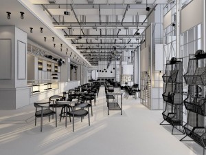 restaurant teahouse cafe drinks clubhouse 251 Model 3D