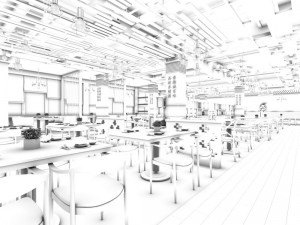 restaurant teahouse cafe drinks clubhouse 252 3D Model