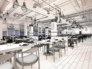 restaurant teahouse cafe drinks clubhouse 252 3D Model