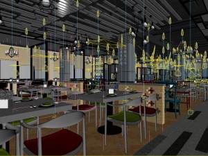 restaurant teahouse cafe drinks clubhouse 252 3D Model