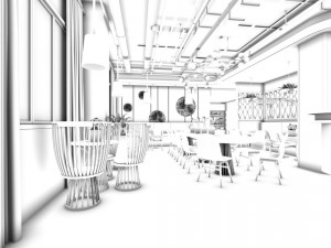 restaurant teahouse cafe drinks clubhouse 253 Modelo 3D