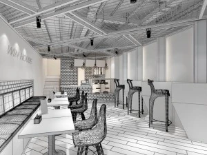 restaurant teahouse cafe drinks clubhouse 254 3D Model