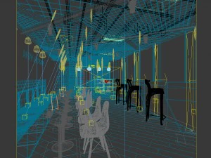 restaurant teahouse cafe drinks clubhouse 254 3D Model