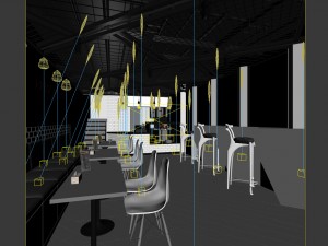 restaurant teahouse cafe drinks clubhouse 254 3D Модель