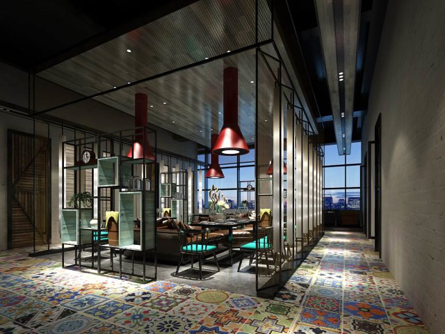 restaurant teahouse cafe drinks clubhouse 255 3D Modell .c4d .max .obj .3ds .fbx .stl .blend 