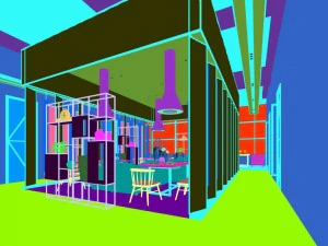 restaurant teahouse cafe drinks clubhouse 255 3D Model