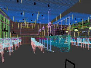 restaurant teahouse cafe drinks clubhouse 256 Modello 3D