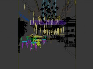 restaurant teahouse cafe drinks clubhouse 258 Model 3D