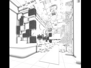 restaurant teahouse cafe drinks clubhouse 259 3D Model