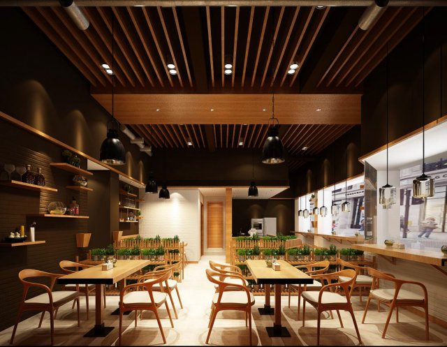 restaurant teahouse cafe drinks clubhouse 260 3D Model .c4d .max .obj .3ds .fbx .stl .blend 
