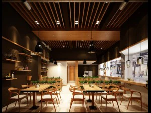 Restaurant Teehaus Caf&eacute; Getr&auml;nke Clubhaus 260 3D Modell