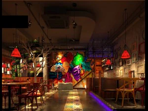 restaurant teahouse cafe drinks clubhouse 261 3D Model