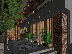 restaurant teahouse cafe drinks clubhouse 262 Modèle 3D