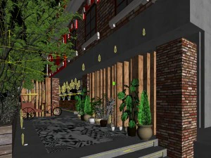 restaurant teahouse cafe drinks clubhouse 262 3D Model