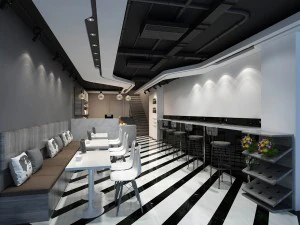 ristorante sala da t&egrave; bar bevande clubhouse 263 Modello 3D