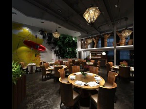 ristorante sala da t&egrave; bar bevande clubhouse 264 Modello 3D