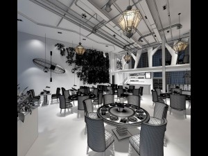 restaurant teahouse cafe drinks clubhouse 264 3D Model