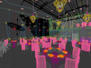 restaurant teahouse cafe drinks clubhouse 264 3D Model