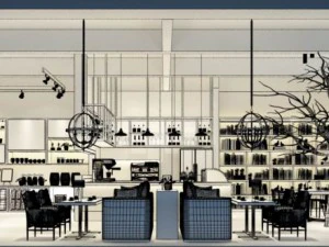 restaurant teahouse cafe drinks clubhouse 265 3D Model