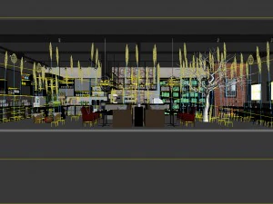 restaurant teahouse cafe drinks clubhouse 265 3D Model